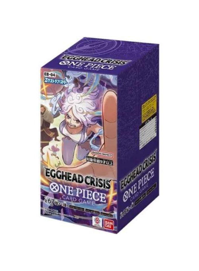 وان بيس 🏴‍☠️ ONE PIECE Card Game EB-04 إكسترا بوستر: EGGHEAD CRISIS | ياباني | صندوق بوستر مختوم | 24 حزمة 🎴✨ - Image 1